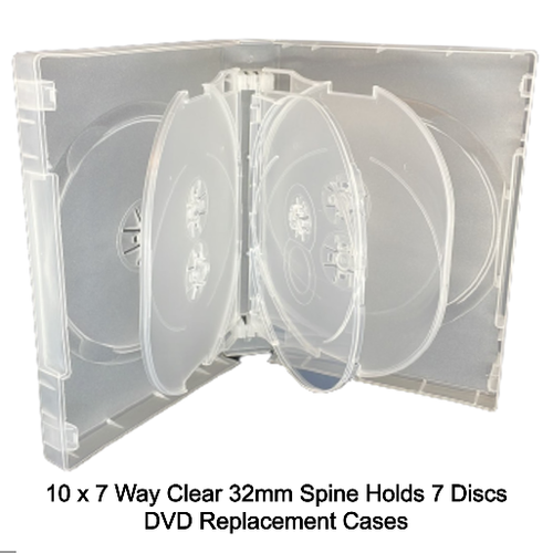 DVD transparent 32 mm colonne vertébrale contient 7 disques vides flambant neufs lot de boîtiers de remplacement - Photo 67/110