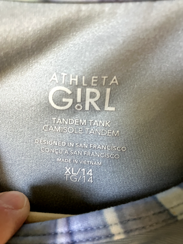  Athleta Girl Tandem Tank Size XL/14 excellent condition  - Picture 2 of 3