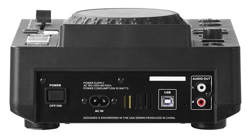 Gemini MDJ-600 Single Tabletop USB/CD Media Player DJ MIDI Controller+Backpack - Picture 9 of 12