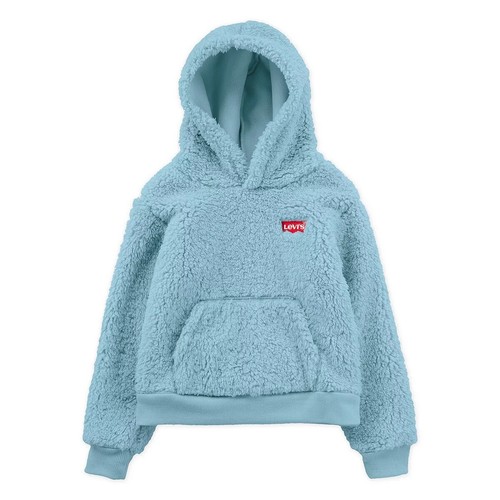 NWT Girls 7-16 Levi's Sherpa Batwing Pullover Hoodie 2 Color Size S M L MSRP $54 - Picture 2 of 4