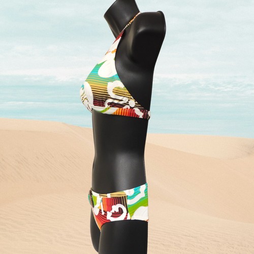 NEW Limited Too Youth Girls Swimwear Two Piece Bikini Set Tropical Print Halter - Picture 17 of 21