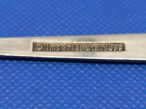 Imperial Edelstahl Japan 8 Stück 6 3/8" Löffel Blumenmuster Vintage - Bild 10 von 10