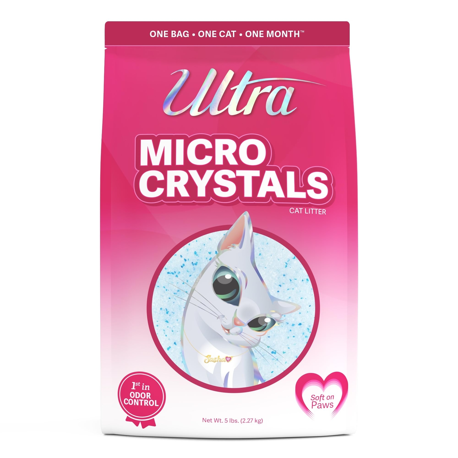 Ultra Micro Crystals Cat Litter - 99.9% Dust Free, Soft on P