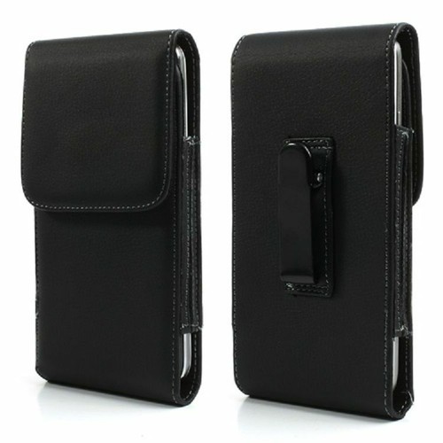 for Panasonic Eluga Arc 2 Case Metal Belt Clip Synthetic Leather Vertical Pre... - Picture 3 of 9