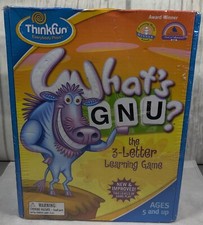 ThinkFun What's Gnu 3 Letter Learning Game - Kids - 2004 Sealed - Formative Fun.