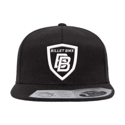 TICKET BMX SCHILD LOGO PREMIUM WOLLDRUCKKNOPFLASCHE MÜTZE SCHWARZ - Bild 3 von 3