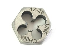 #12-28 HEX DIE CARBON STEEL RETHREADING DIE - NEW!