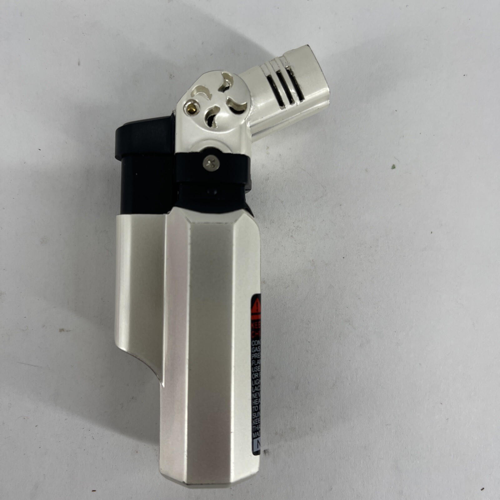 Small Novelty Silver Torch Butane Pocket Lighter, Needs Butane eBay