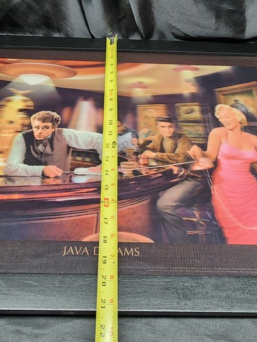 RARE LTd ED OPTICAL ILLUSION MOVING ART Java Dreams Elvis Large FRAMED 21x29 - Picture 12 of 23