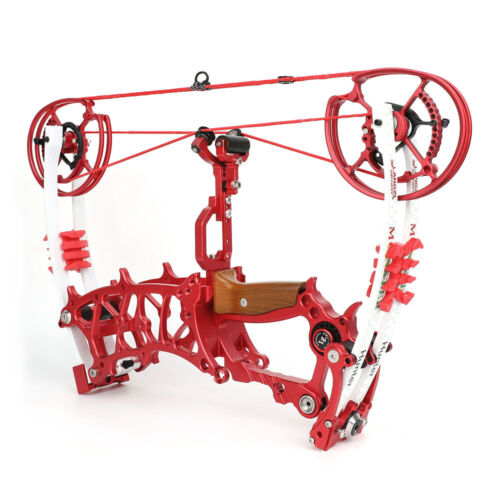 22" Compound Bow 30-75lbs Short Axis Steel Ball Arrow Archery Hunting Fish RH LH - Picture 12 of 29