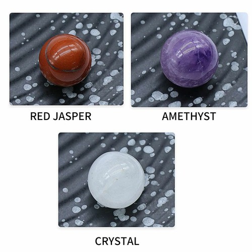 7 Stck. Chakra Kristalle Poliert Trommel Perlen Edelstein Stein Set Heilung Reiki 20 mm - Bild 6 von 10