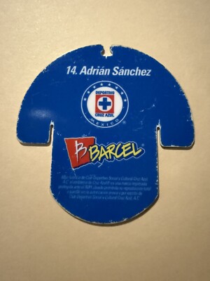 Vintage Tazos Barcel Soccer Players Jersey Cruz Azul #14 Adrian Sanchez