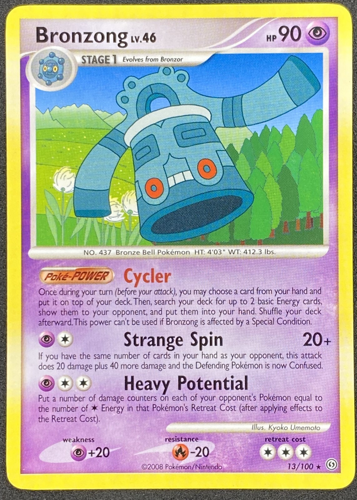 Pokémon Bronzong 13/100 SF Stormfront LP