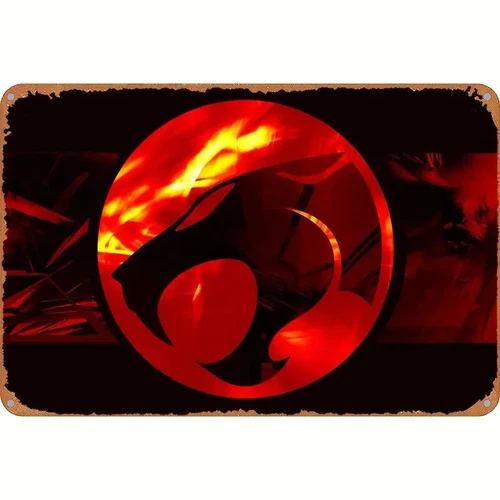 Thundercats Vintage style metal tin sign  80s Cartoon for collector room