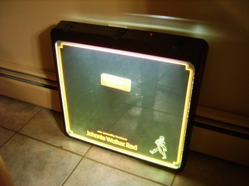 Tablero de Crayón Iluminado Publicidad Barra Roja Johnnie Walker - Nuevo Stock Antiguo -  - Imagen 2 de 4