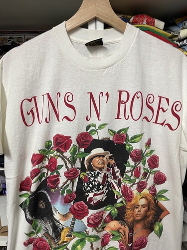 Camicia 1993 Guns N Roses Brockum Skin and Bones Tour taglia L doppio lato - Foto 3 di 7