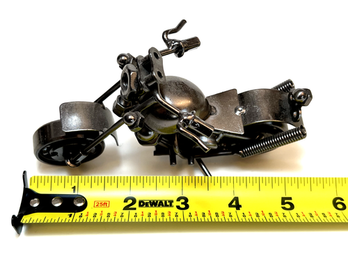 Chopper Motorrad Skulptur mit Originalkarton - Bild 4 von 11