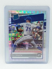 T.J. Zeuch 2020 Donruss Optic FOTL Silver Pandora RC (82/99) Toronto Blue Jays