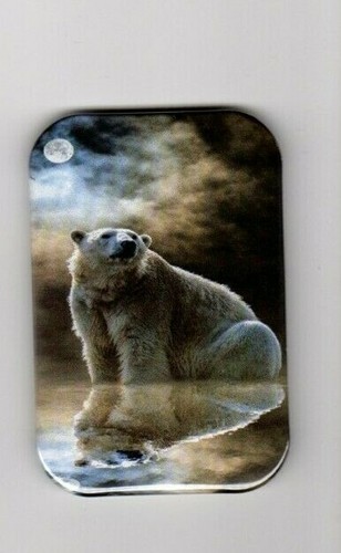 POLAR BEAR  2  REFRIGERATOR MAGNET  2" X 3"  WITH ROUNDED CORNER - Picture 3 of 4