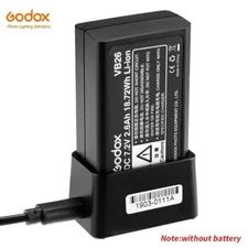 Godox VC26 USB Battery Charger Charging for Godox V1 V860III Flash VB26 Battery
