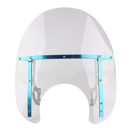 Large Clear Windshield for Yamaha Harley Cruiser Motorcycle 7/8" 1" Handlebar - Bild 6 von 9