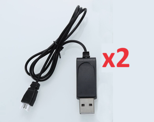 2 Battery Chargers for Sharper Image 2.4GHz RC Mach 10" Drone with Stream Camera - Picture 1 of 5