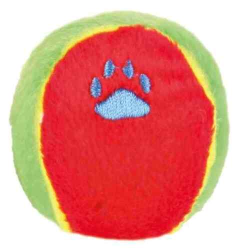 Hundespielzeug Ball 24x Spielball Plüsch Spielzeug Hund Stimme Quietschie - Bild 3 von 3