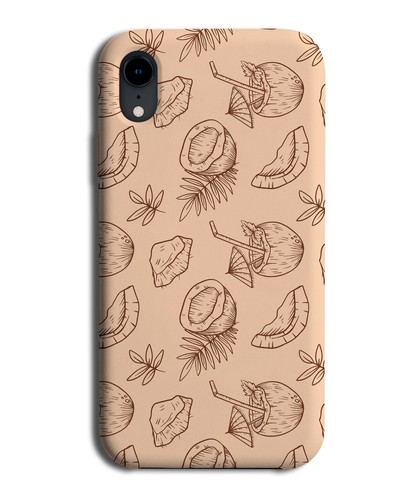 Tropical Coconut Drink Pattern Phone Case Cover Palms Tropics Hawaii Beach MB11