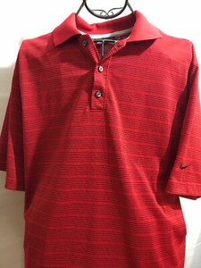 nike golf shirt red