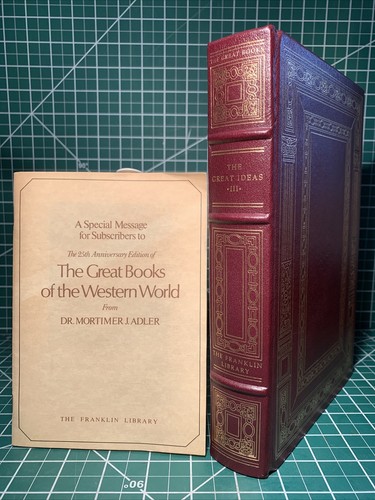 Franklin Library: Great Books The Great Ideas Vol. 3 SYNTOPICON ~ Near Mint - Picture 1 of 11