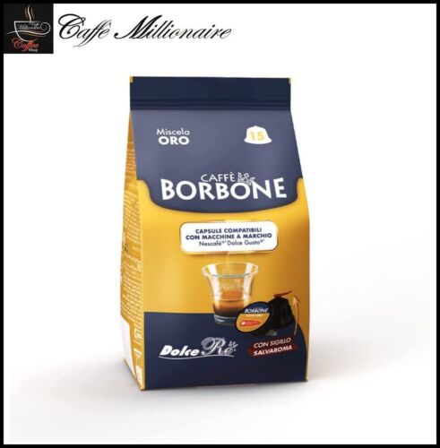 90 Coffee Capsules Borbone Miscela Oro Compatible With Dolce Gusto Nescafe - Picture 8 of 22