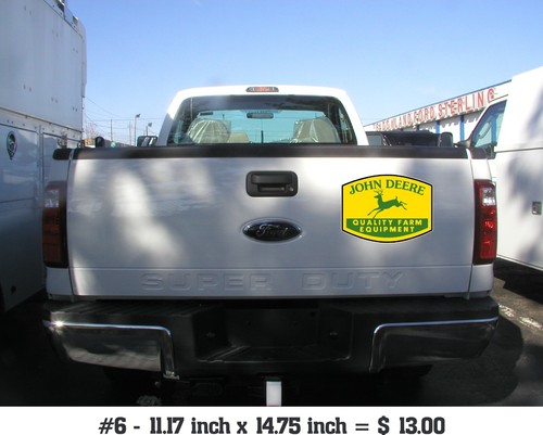 John Deere Vintage 1950 Yellow Historic Redrawn Emblem Sticker Decal - Picture 7 of 7