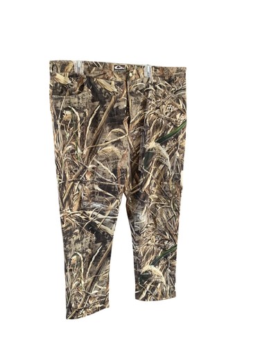 Drake Waterfowl Mens Size 40 42 XL Camo Hunting pants Real Tree Max 5 Fleece Lin
