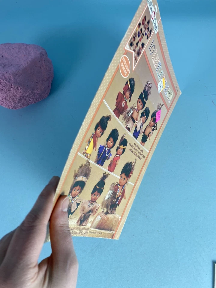 Fibre Craft No Sew Outfits 10 LITTLE INDIANS Craft Pattern Leaflet 4.5" Dolls - Image 2 of 4