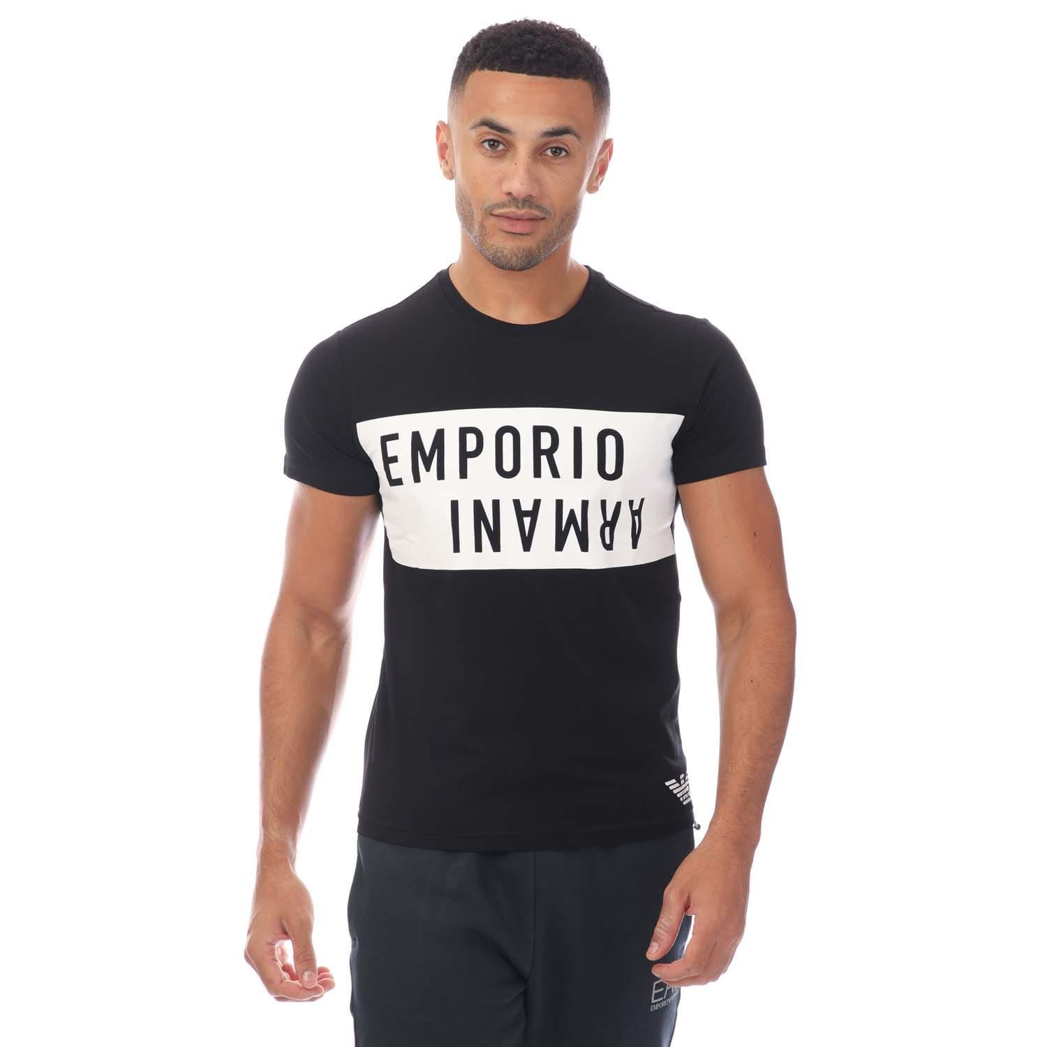 Модная футболка Emporio Armani Regular Fit Rundhals от Schwarz