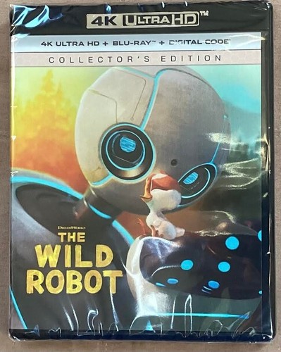The Wild Robot 2 Disc 4k+Blu-ray +Dig with Slipcover, New, Factory Sealed - Imagen 3 de 11