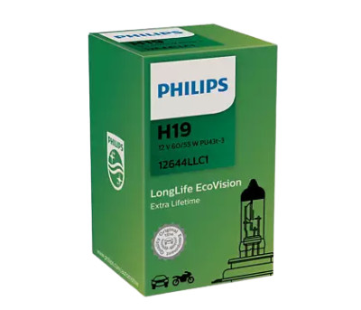Philips H19 LongLife EcoVision PH-12644LLC1 halogen PU43t-3