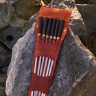 Set of skewers "Author's" in leather case | Set of forged barbecue skewers