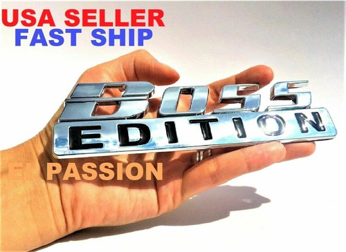 The BOSS EDITION Chrome Fit All Cars Semi Truck logo CUSTOM EMBLEM RV Travel 3D - Bild 5 von 7