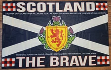 SCOTLAND FLAG FLOWER OF SCOTLAND 5X3FT