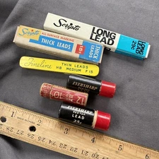 Vintage Lot Mechanical Pencil Lead Refills Scripto Scheaffer Autopoint Eversharp