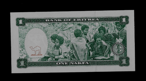 ERITREA( 1 ) BANK NOTE  1  NAKFA  24 . 5 . 1997  P 1  UNCIRCULATED - Picture 2 of 2