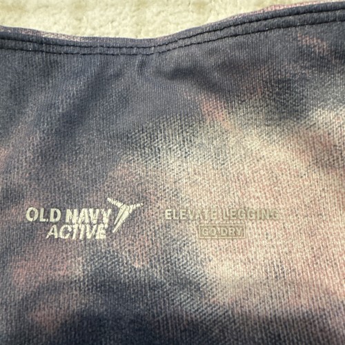 Old Navy Active Elevate Leggings Size M Pink Floral Burst Patterns - Picture 2 of 5