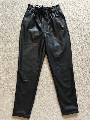 Abercrombie vegan leather joggers Clearance