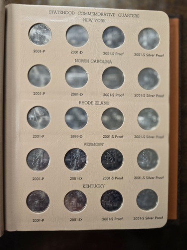Washington Quarters 1999-2003 P/D/S Proof & Silver Proof GEM Uncirculated Dansco - Picture 6 of 12