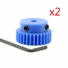 2pc 1 Module Nylon Spur Gear 32 Teeth Bore 14mm Motor Gear Wheel With Steps