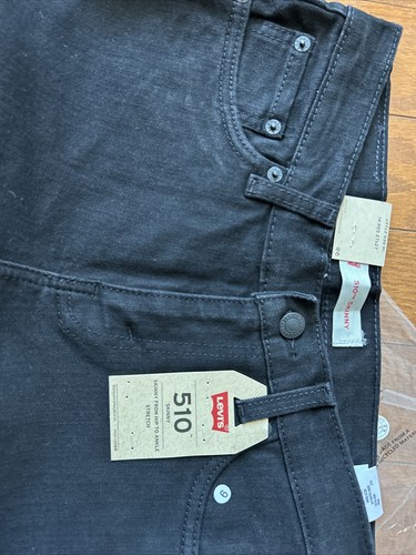 NEW Levis Boys 510 Skinny Fit Everyday Performance Jeans Size 14 Reg 27x27 Black - Picture 6 of 6