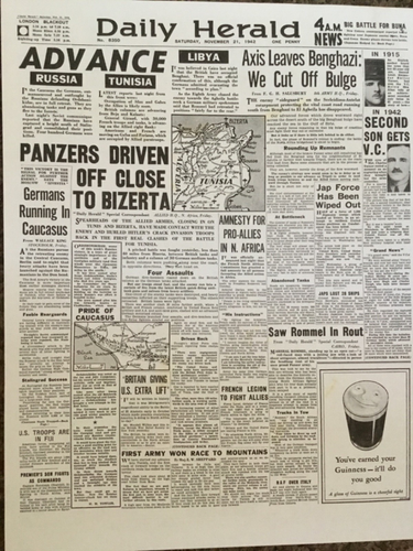 WW2 1942 NEWSPAPER/POSTER 1 PAGE(2 SIDES) “ARMADA” GREAT BRITISH CONVOY” - Picture 3 of 13