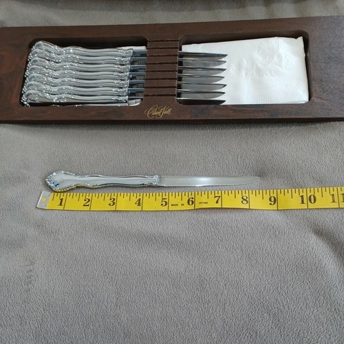 Carvel Hall Set of 8 Stainless Steel Steak Knives in Case Gloucester Knife 8.5" - Picture 10 of 10