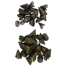 Wholesale 100//200Pcs Practical Tibetan Silver Bead Cap Craft DIY Finding Gift
